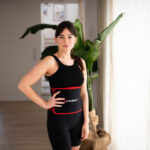 bilde 5 - SET HULA HOOP MAGNETIC BLACK HHM15 med VEKT + COUNTER HMS + WAIST SUPPORT BR163 RED