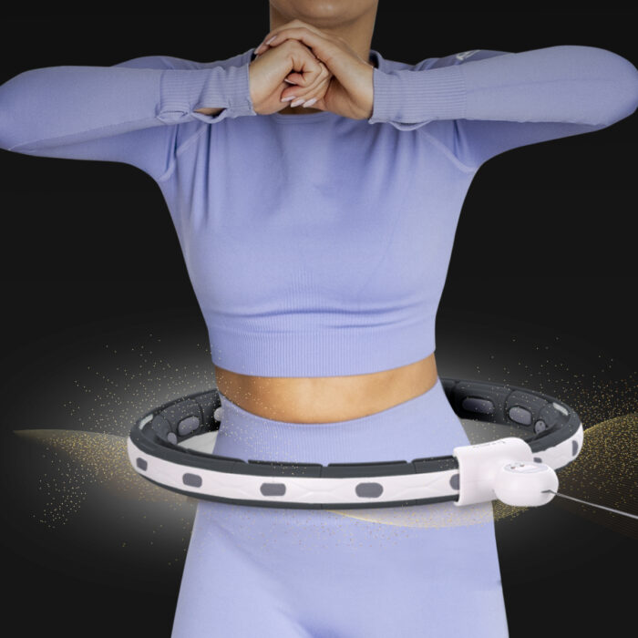 bilde 7 - SET HULA HOOP MAGNETIC BLACK HHM15 med VEKT + COUNTER HMS + WAIST SUPPORT BR163 RED