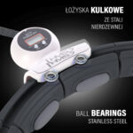 bilde 10 - SET HULA HOOP MAGNETIC BLACK HHM15 med VEKT + COUNTER HMS + WAIST SUPPORT BR163 RED