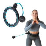 bilde 3 - SET HULA HOOP MAGNETIC BLACK/TURQUOISE HHM17 med VEKT + COUNTER HMS + WAIST SUPPORT BR163 RED