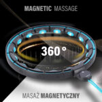 bilde 4 - SET HULA HOOP MAGNETIC BLACK/TURQUOISE HHM17 med VEKT + COUNTER HMS + WAIST SUPPORT BR163 RED