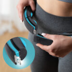 bilde 7 - SET HULA HOOP MAGNETIC BLACK/TURQUOISE HHM17 med VEKT + COUNTER HMS + WAIST SUPPORT BR163 RED