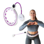 bilde 3 - SET HULA HOOP MAGNETIC WHITE/VIOLET HHM17 med VEKT + COUNTER HMS + WAIST SUPPORT BR163 RED