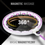 bilde 4 - SET HULA HOOP MAGNETIC WHITE/VIOLET HHM17 med VEKT + COUNTER HMS + WAIST SUPPORT BR163 RED