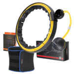 bilde 1 - SET HULA HOOP MAGNETIC BLACK/YELOW HHM21 med VEKT + COUNTER HMS + Slimring BALT BR1313