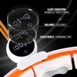 bilde 9 - HULA HOOP MAGNETIC WHITE/Orange HHM21 med Vekt + COUNTER HMS + Slimring BALT BR1313