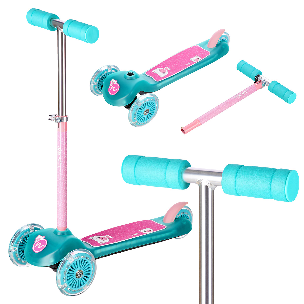 bilde 2 - HLB001 TURQUIISE SCOOTER NILS FUN