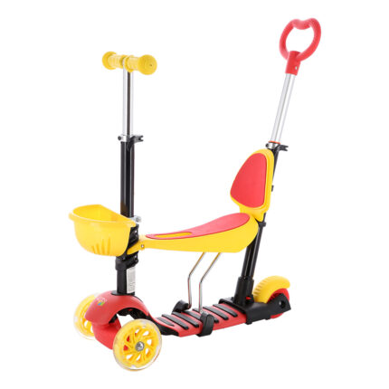 bilde 1 - HLB07 4in1 BLACK-YELLOW-RED SCOOTER NILS FUN