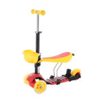 bilde 2 - HLB07 4in1 BLACK-YELLOW-RED SCOOTER NILS FUN