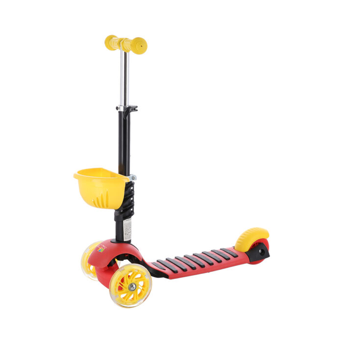 bilde 3 - HLB07 4in1 BLACK-YELLOW-RED SCOOTER NILS FUN