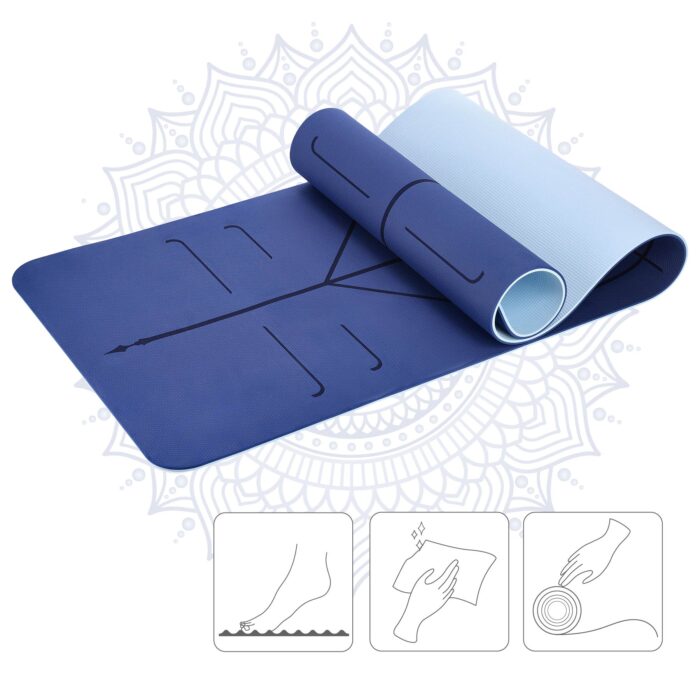 bilde 5 - YM10 YOGA MAT TPE DARK BLUE HMS