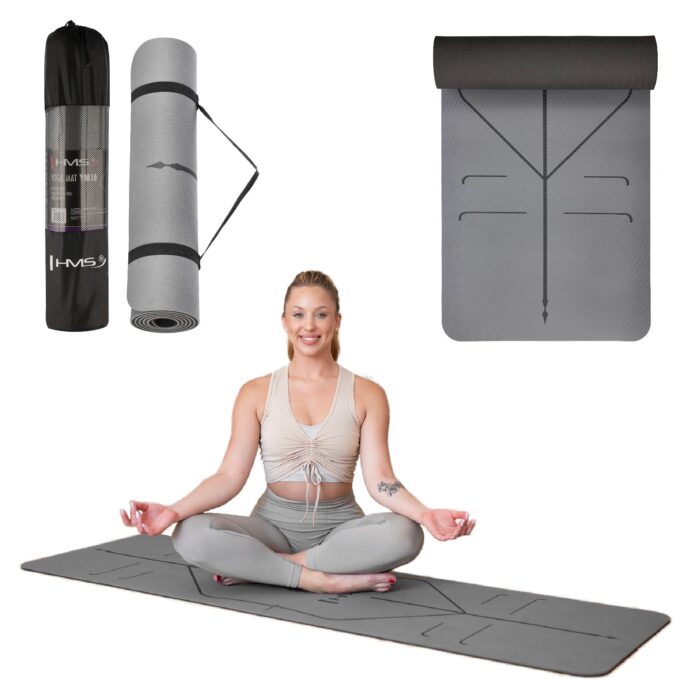 bilde 2 - YM10 YOGA MAT TPE GRAY TPE HMS