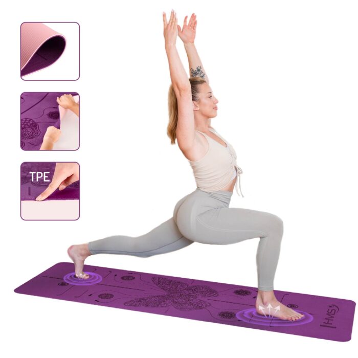 bilde 4 - YM10 YOGA MAT TPE VIOLET HMS