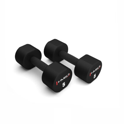 bilde 2 - HPT05 2 x 5 KG POLYUREThane DUMBELLS TPU HMS
