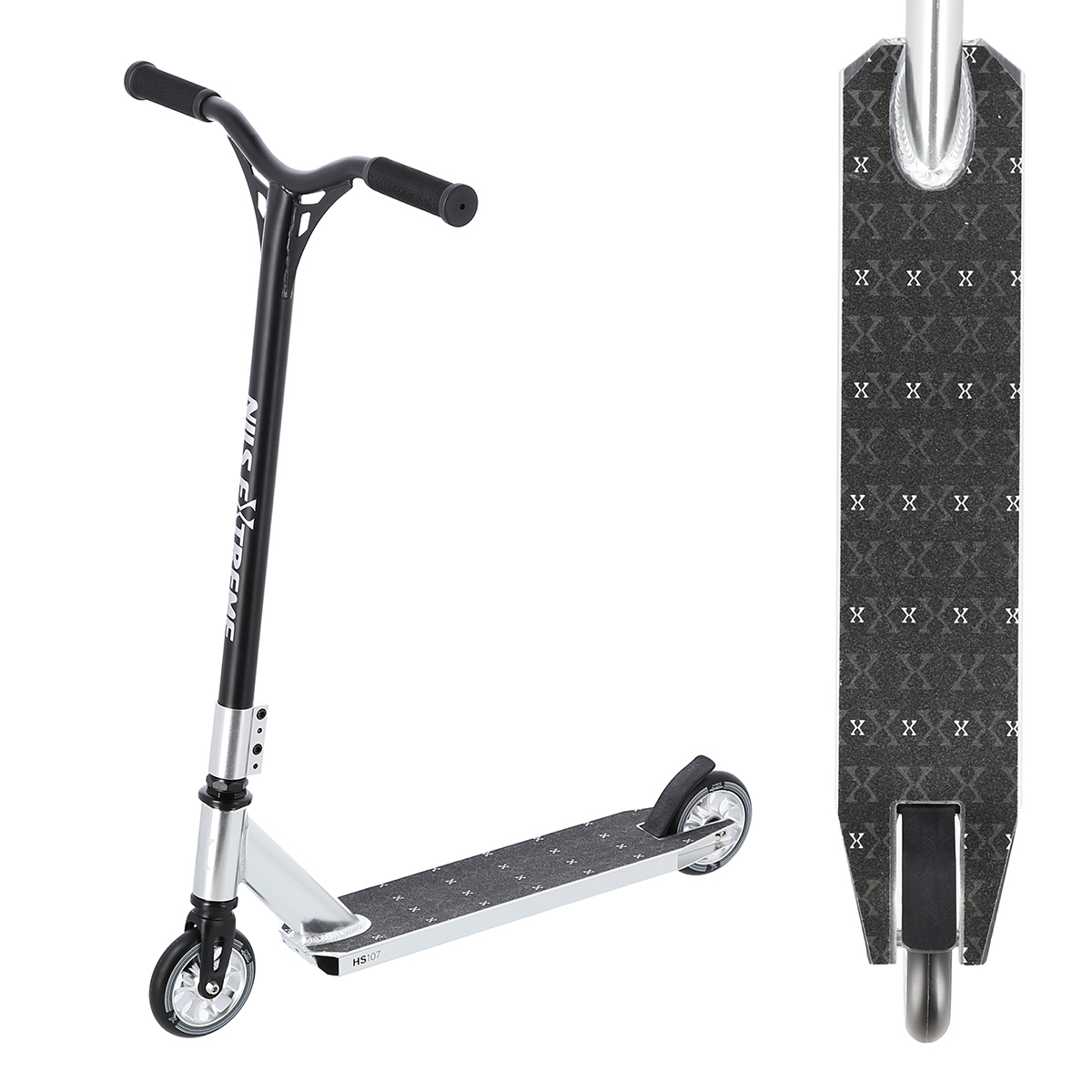 bilde 1 - HS107 BLACK-SILVER STUNT SCOOTER NILS EXTRIME