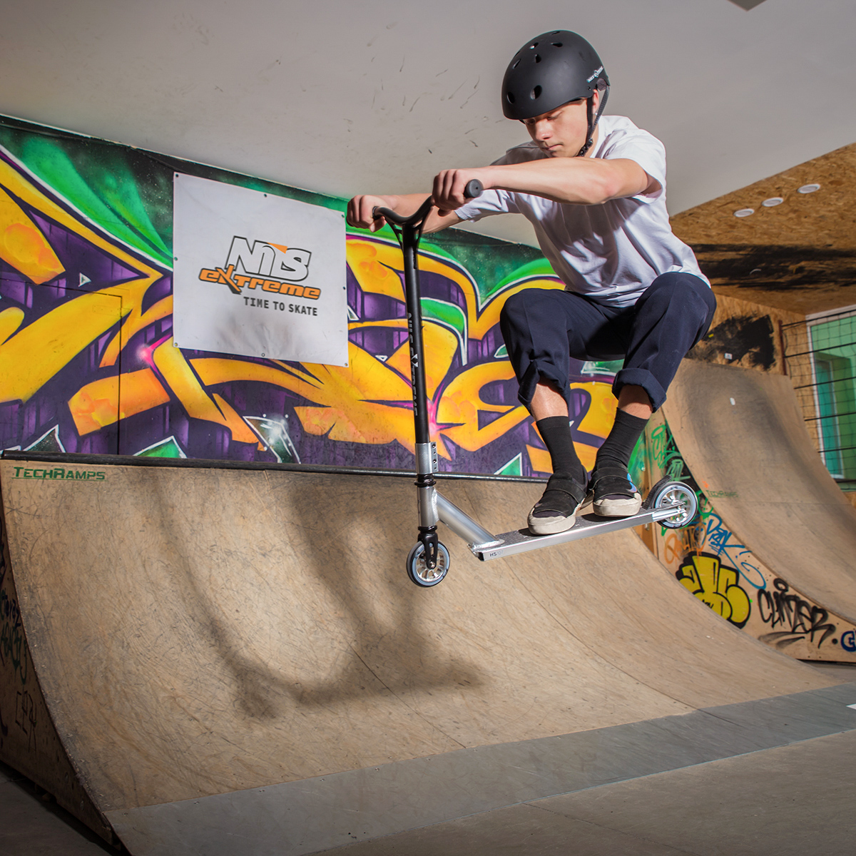 bilde 7 - HS107 BLACK-SILVER STUNT SCOOTER NILS EXTRIME