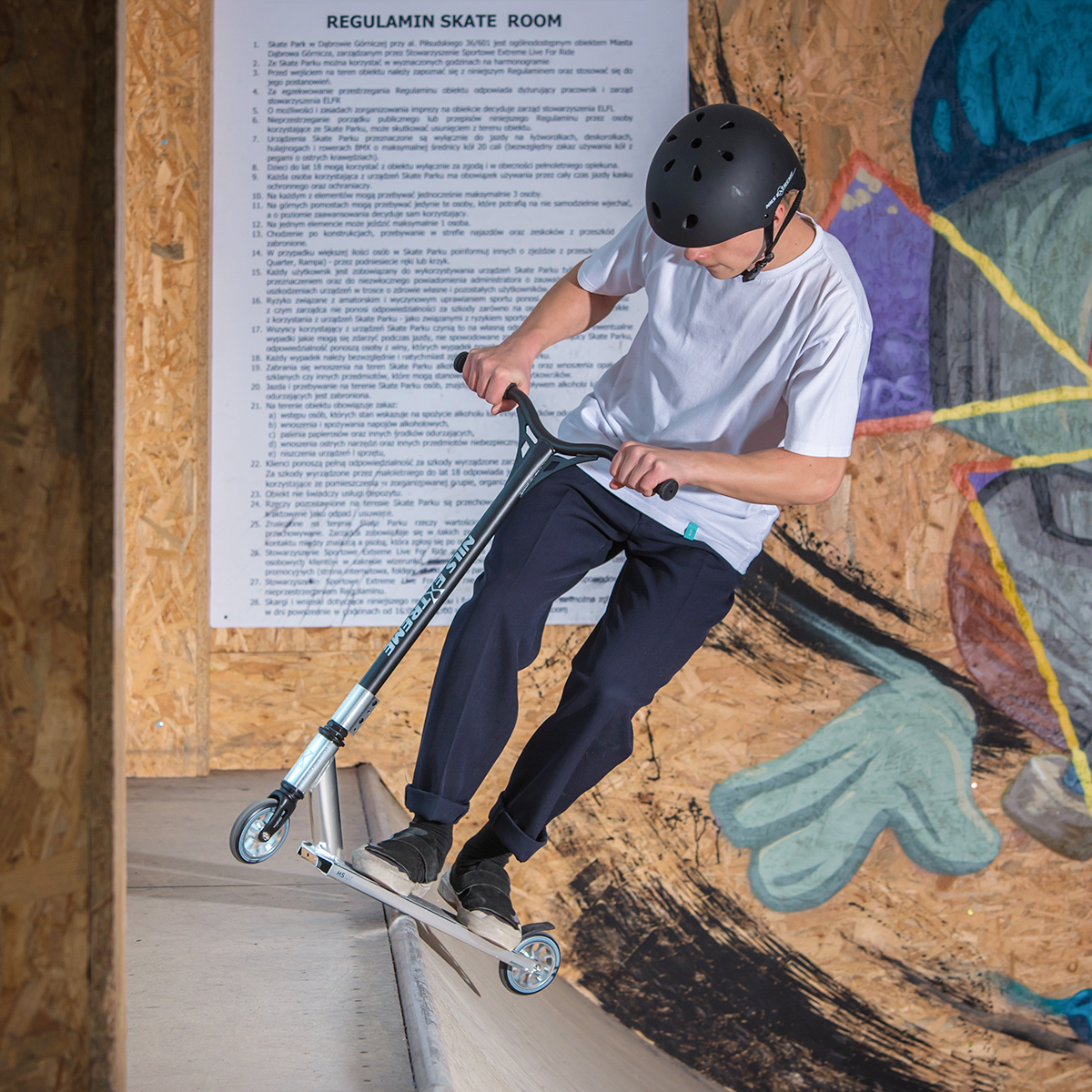 bilde 8 - HS107 BLACK-SILVER STUNT SCOOTER NILS EXTRIME