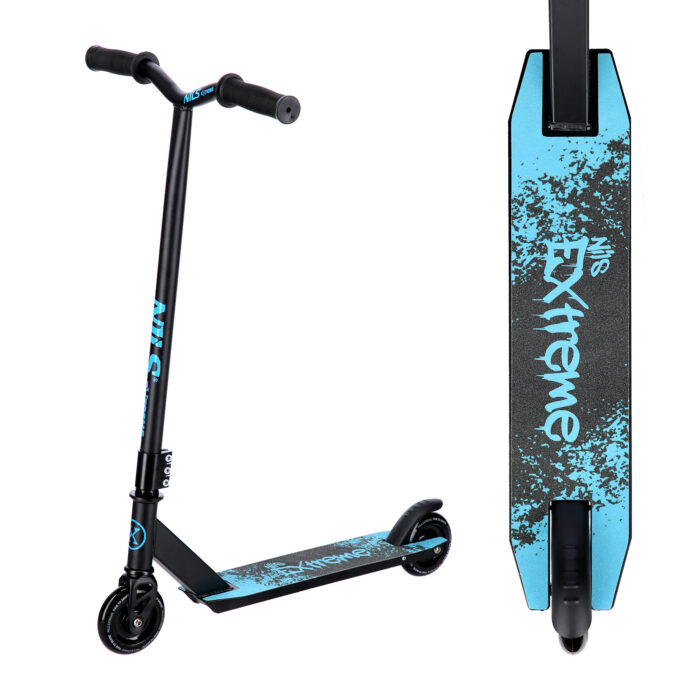 bilde 2 - HS138 BLACK-TURQUISE STUNT SCOOTER NILS EXTREME