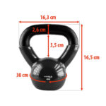bilde 5 - KNV 4 KG KAST IRON KETTLEBELL HMS (svart)