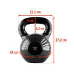 bilde 5 - KNV 28 KG CAST IRON KETTLEBELL HMS (svart)