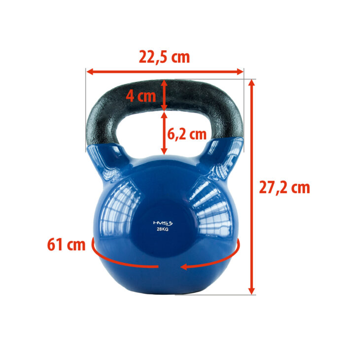 bilde 9 - KNV 28 KG CAST IRON KETTLEBELL HMS (blå)