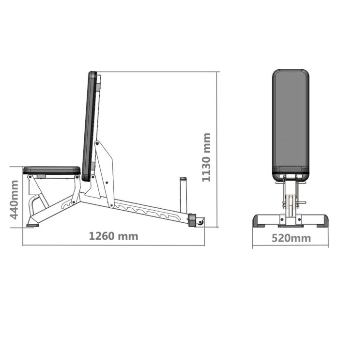 bilde 5 - L1237 ADJUST EXERCISE BENCH SEMI KOMMERCIAL HMS