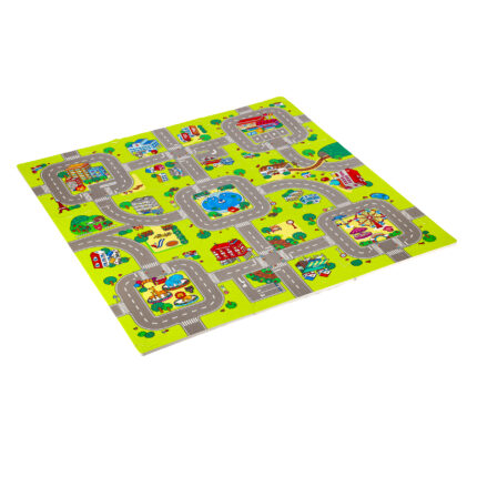 bilde 1 - MD02 KIDs MAT PUZZLE CARS 9 ELEMENTS 90x90CM NILS FUN
