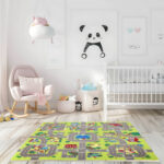 bilde 3 - MD02 KIDs MAT PUZZLE CARS 9 ELEMENTS 90x90CM NILS FUN