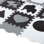 bilde 10 - MD03 KID'S PLAYPEN PUZZLE MAT GRAY 36 ELEMENTS 140x140CM NILS FUN