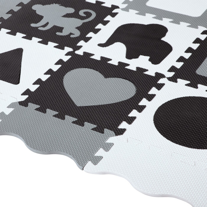 bilde 10 - MD03 KID'S PLAYPEN PUZZLE MAT GRAY 36 ELEMENTS 140x140CM NILS FUN