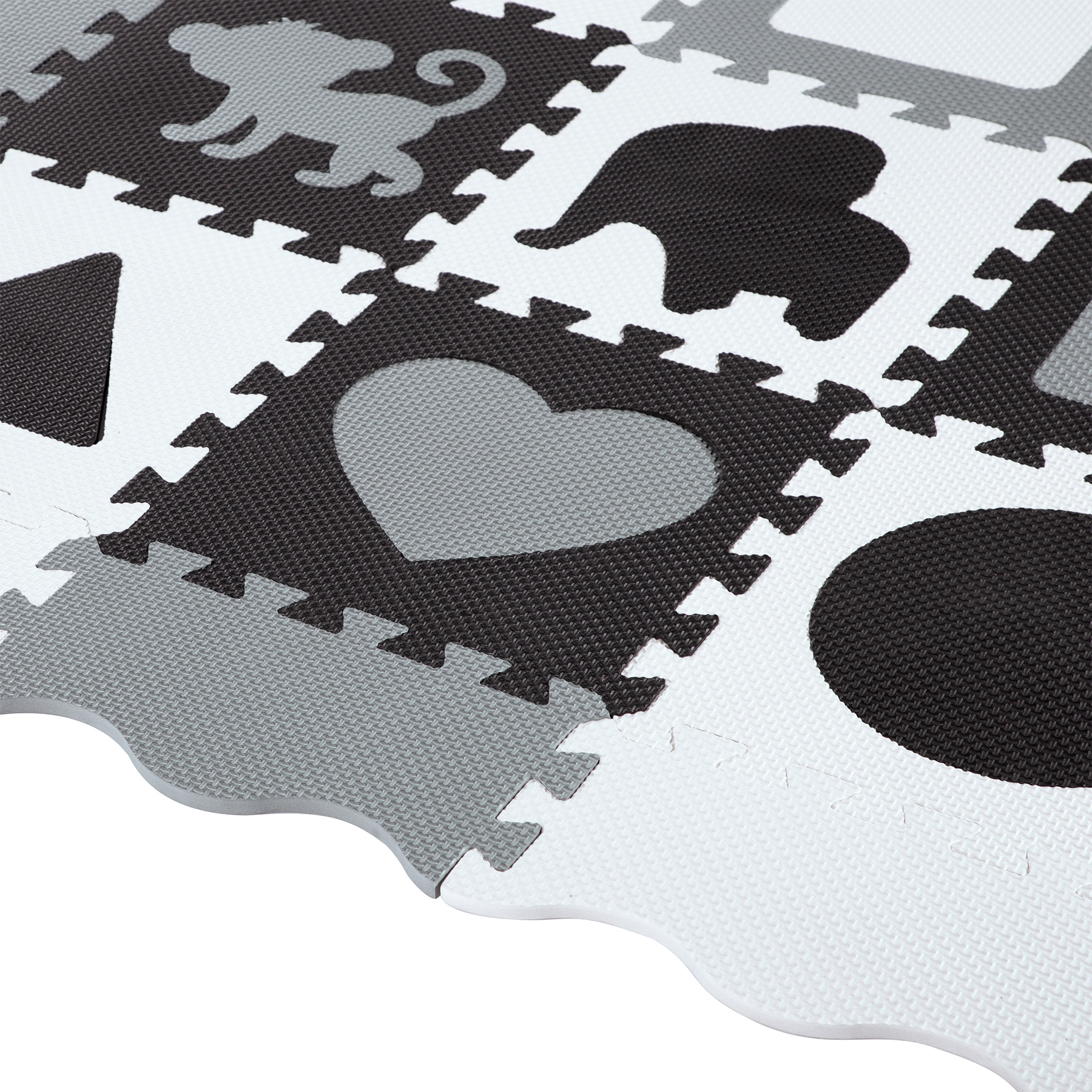 bilde 10 - MD03 KID'S PLAYPEN PUZZLE MAT GRAY 36 ELEMENTS 140x140CM NILS FUN