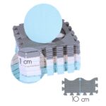 bilde 6 - MD03 KID'S PLAYPEN PUZZLE MAT MINT 36 ELEMENTS 140x140CM NILS FUN