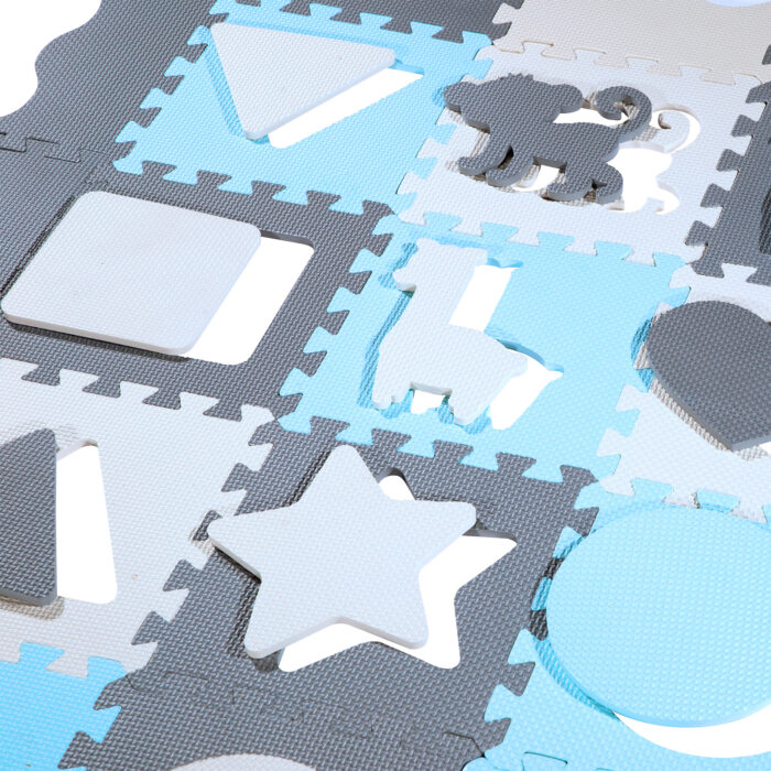 bilde 7 - MD03 KID'S PLAYPEN PUZZLE MAT MINT 36 ELEMENTS 140x140CM NILS FUN