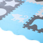 bilde 10 - MD03 KID'S PLAYPEN PUZZLE MAT MINT 36 ELEMENTS 140x140CM NILS FUN