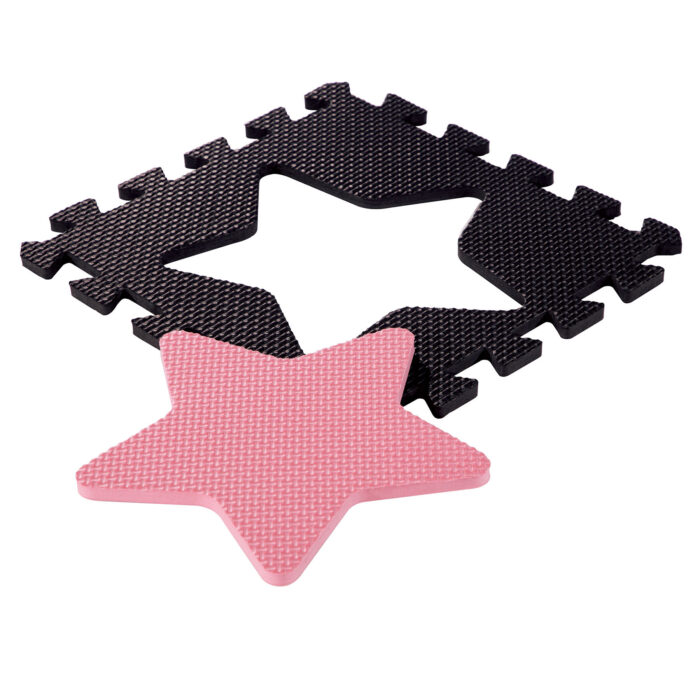 bilde 8 - MD03 KID'S PLAYPEN PUZZLE MAT PINK HEARTS 36 ELEMENTS 140x140CM NILS FUN