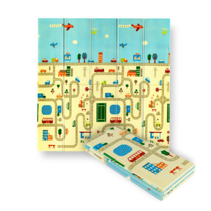 bilde 2 - MD04 KIDS FOLDING MAT CITY 195x180CM NILS FUN