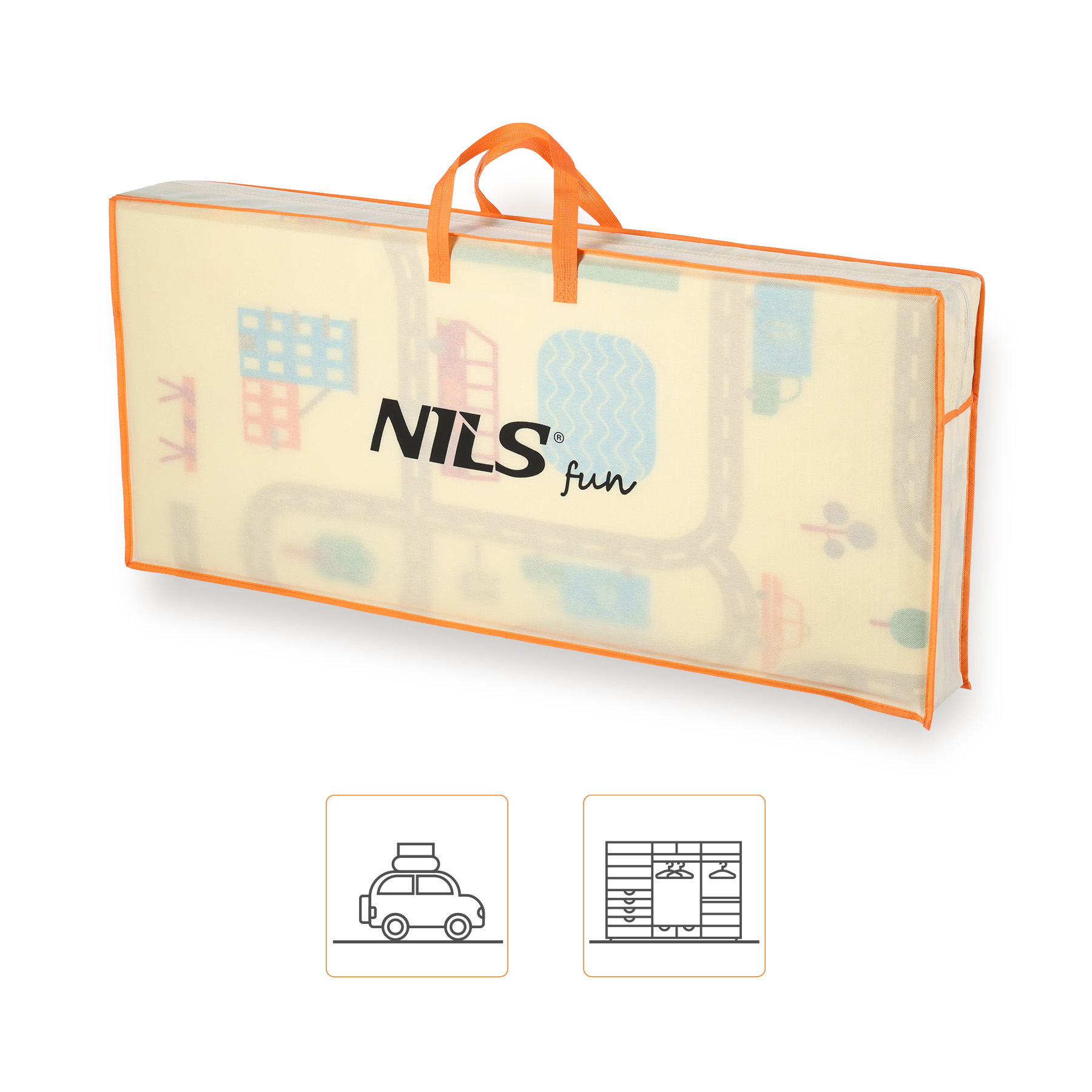 bilde 8 - MD04 KIDS FOLDING MAT CITY 195x180CM NILS FUN