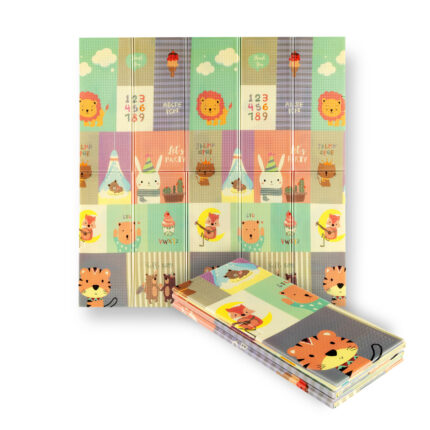 bilde 2 - MD04 KIDS Folding MAT ZOO 195x180CM NILS FUN