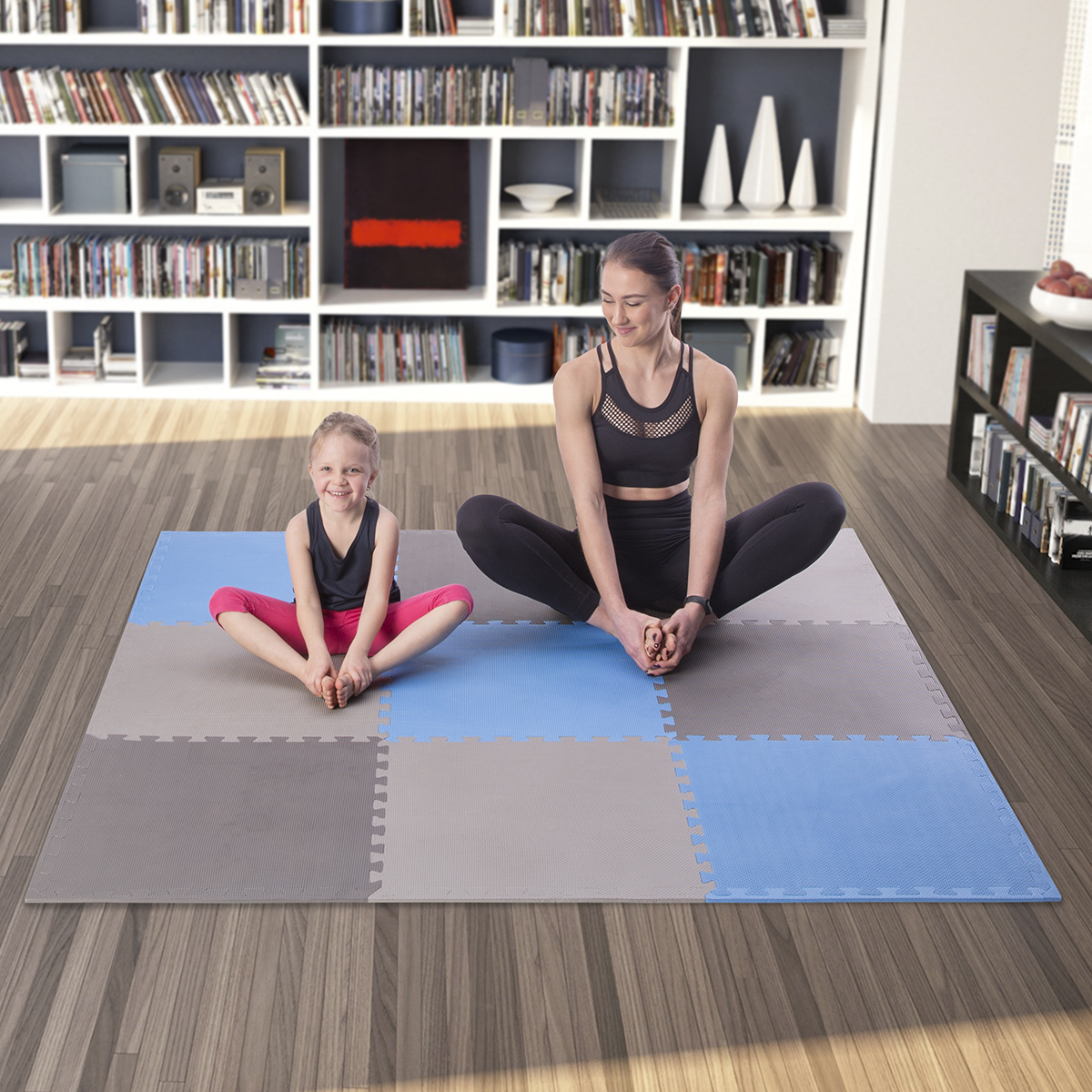 bilde 3 - MP10 L. Gray-Blue-D. Gray PUZLE PROTECTIV MAT 60x60x1.0 CM (9 PCS. SET) En opplevelse