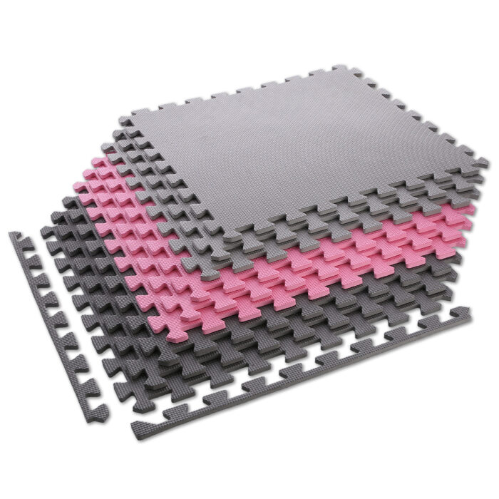 bilde 2 - MP10 GRAY-PINK-D.Gray PUZZLE PROTECTIV MAT 60x60x1.0 CM (9 PCS. SET) En opplevelse