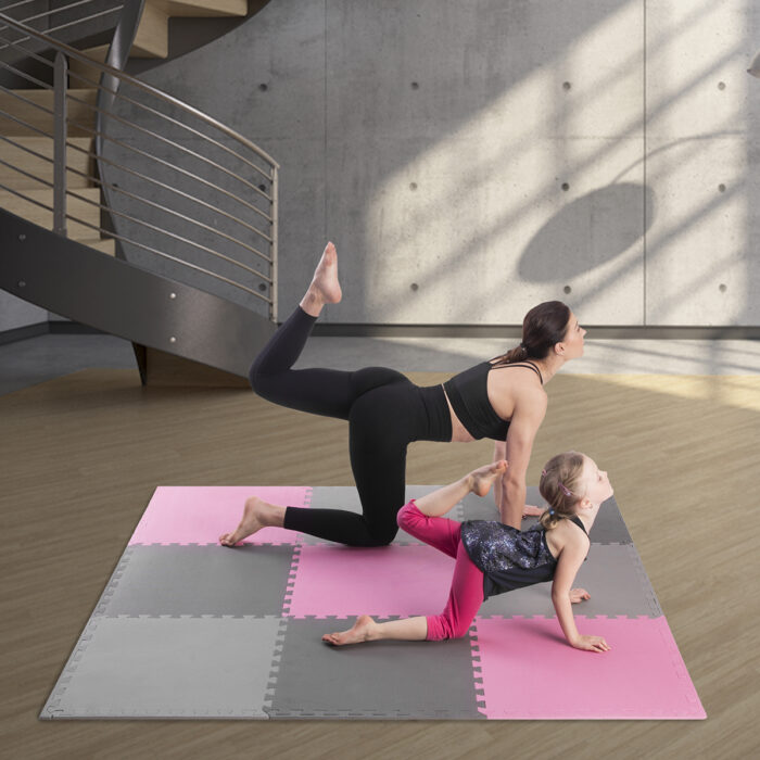 bilde 3 - MP10 GRAY-PINK-D.Gray PUZZLE PROTECTIV MAT 60x60x1.0 CM (9 PCS. SET) En opplevelse