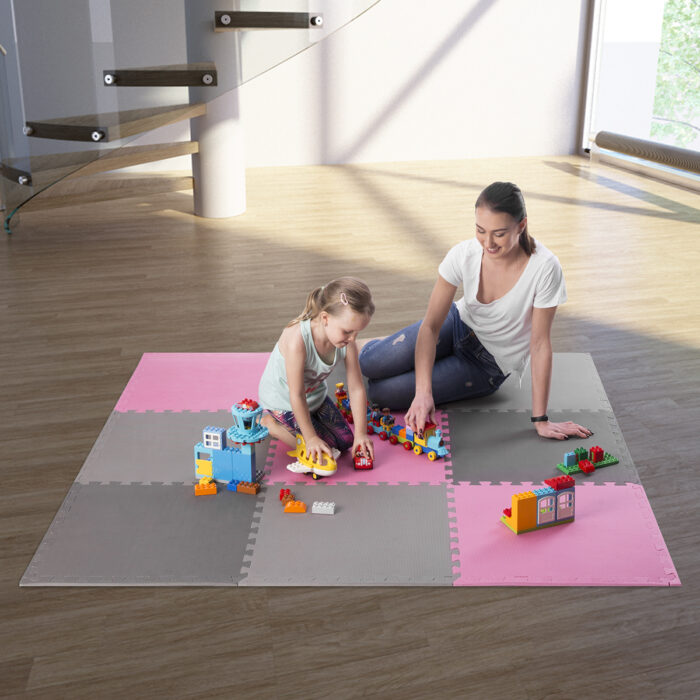 bilde 6 - MP10 GRAY-PINK-D.Gray PUZZLE PROTECTIV MAT 60x60x1.0 CM (9 PCS. SET) En opplevelse