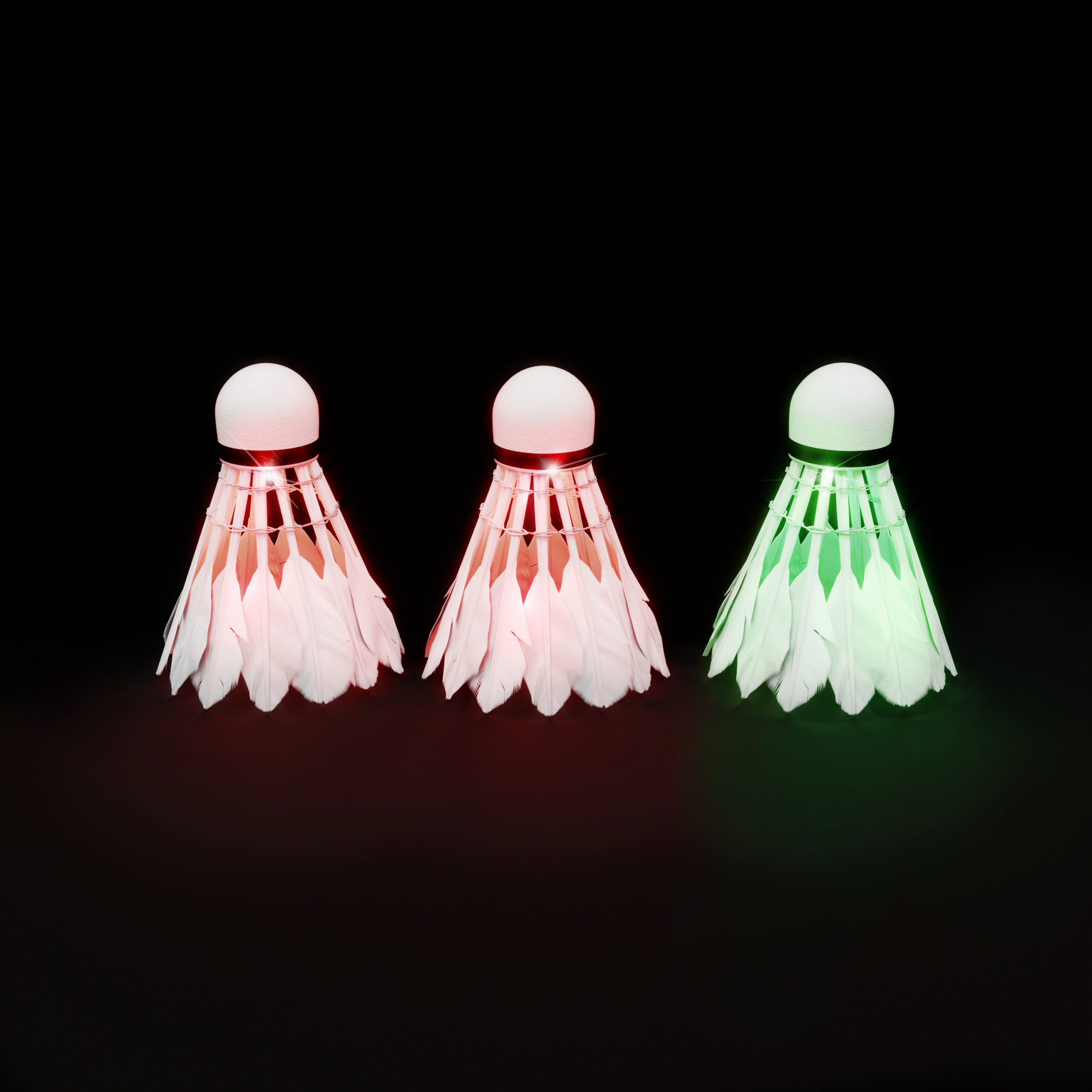 bilde 2 - NBL6223 SHUTTLECCKS FEathers LED 3 PCS. NILS