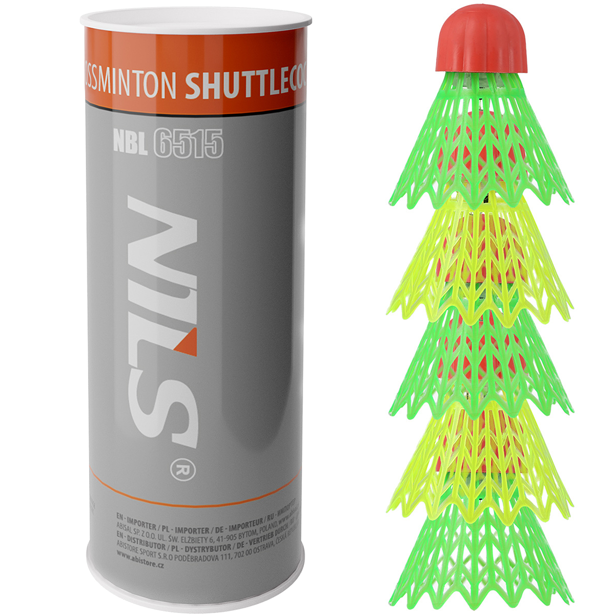 bilde 1 - NBL6515 CROSSMINTON NYLON SHUTTLECKKS 5 PCS. NILS
