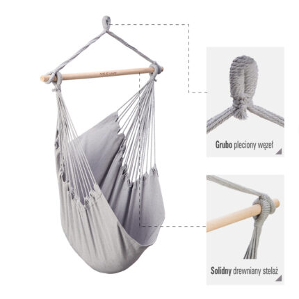 bilde 2 - NC0033 GREY BRAZILian CHAIR 130X100 CM NILS CAMP