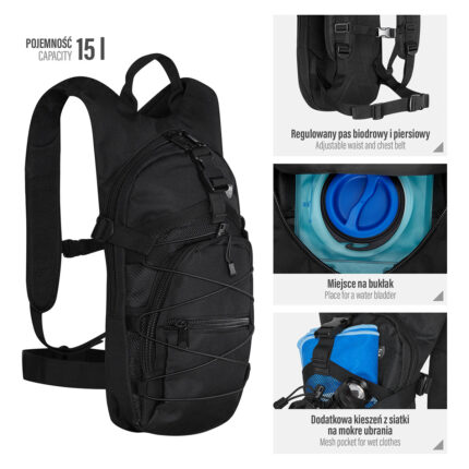 bilde 2 - NC1732 BLACK Backpack NILS CAMP