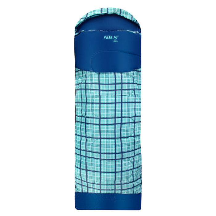bilde 1 - NC2009 BLUE CHEQUERED SLEEPING BAG NILS CAMP