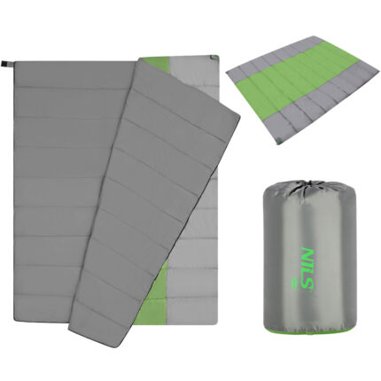 bilde 2 - NC2011 GRAY-GREEN DUBLE SLEEPING BAG NILS CAMP