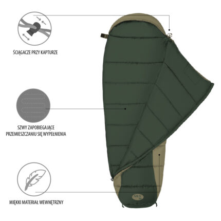 bilde 2 - NC2012 GREEN SLEEPING BAG NILS CAMP