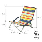 bilde 3 - NC3035 BLUE-RED BEACH CHAIR NILS CAMP